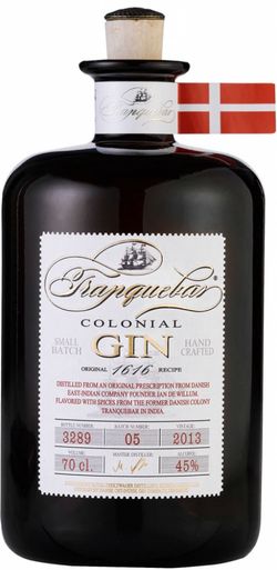 Gin Tranquebar Colonial Dry 0,7l 45%